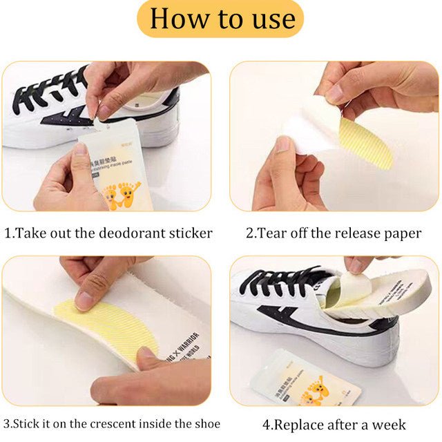 Ultra - Fresh Shoe Deodorant Stickers (10 Pcs) - PRIME DEALS HUB
